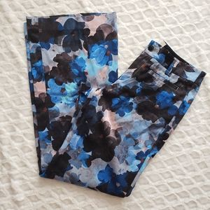 Anthropologie Elevenes Blue Floral Pants